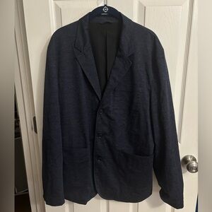 Proof | Wool Lightweight Travel Blazer Navy Heather Huckberry‎ Men’s Sz XL
